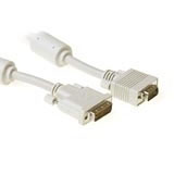 Intronics DVI-A - VGA connection Cable, M - M, Ivory 5.0m (AK3652)
